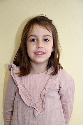 Sophia Fuchs, 6 Jahre, aus Arnsberg: „Ich wünsche mir ein pinkes Klavier, mit Mikrofon und Hocker. Damit kann man richtig spielen.“