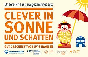 "Clever in Sonne und Schatten" Auszeichnung unserer Kita von der Deutschen Krebshilfe.